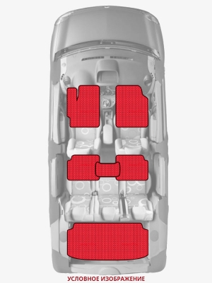 ЭВА коврики «Queen Lux» комплект для Ford Fiesta (Mk III)